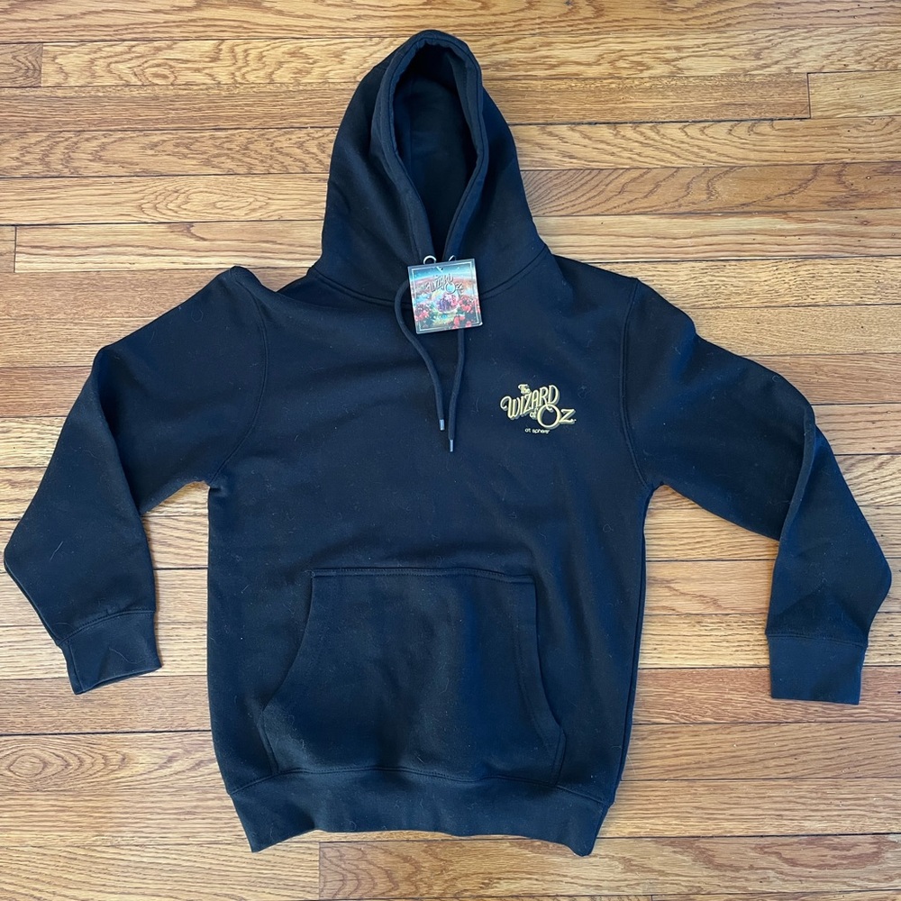 Wizard of Oz at The Sphere Las Vegas Black Hoodie Sweatshirt Size Small NWT